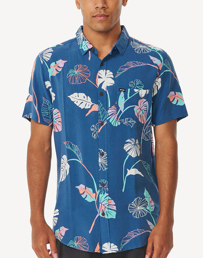 Mod Tropics Short Sleeve Shirt#color_washed-navy-tropics