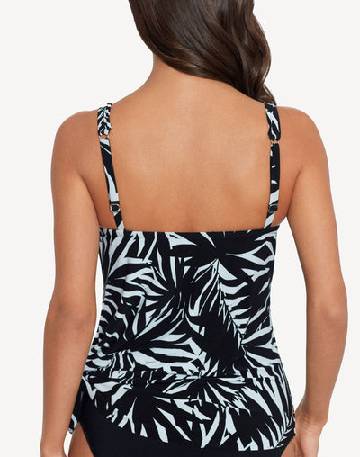 Chicly Shaded Winnie Tankini Top#color_chicly-black-white