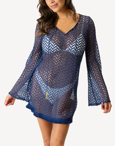 Zuma Tunic Cover Up#color_navy