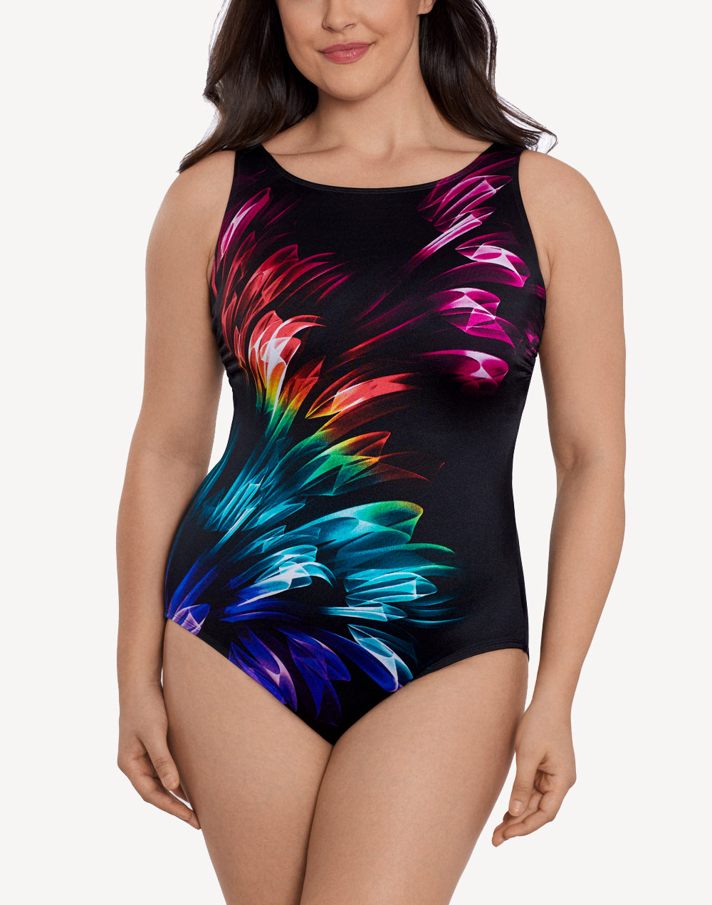 Longitude: One Piece High Energy High Neck Long Torso Swimsuit