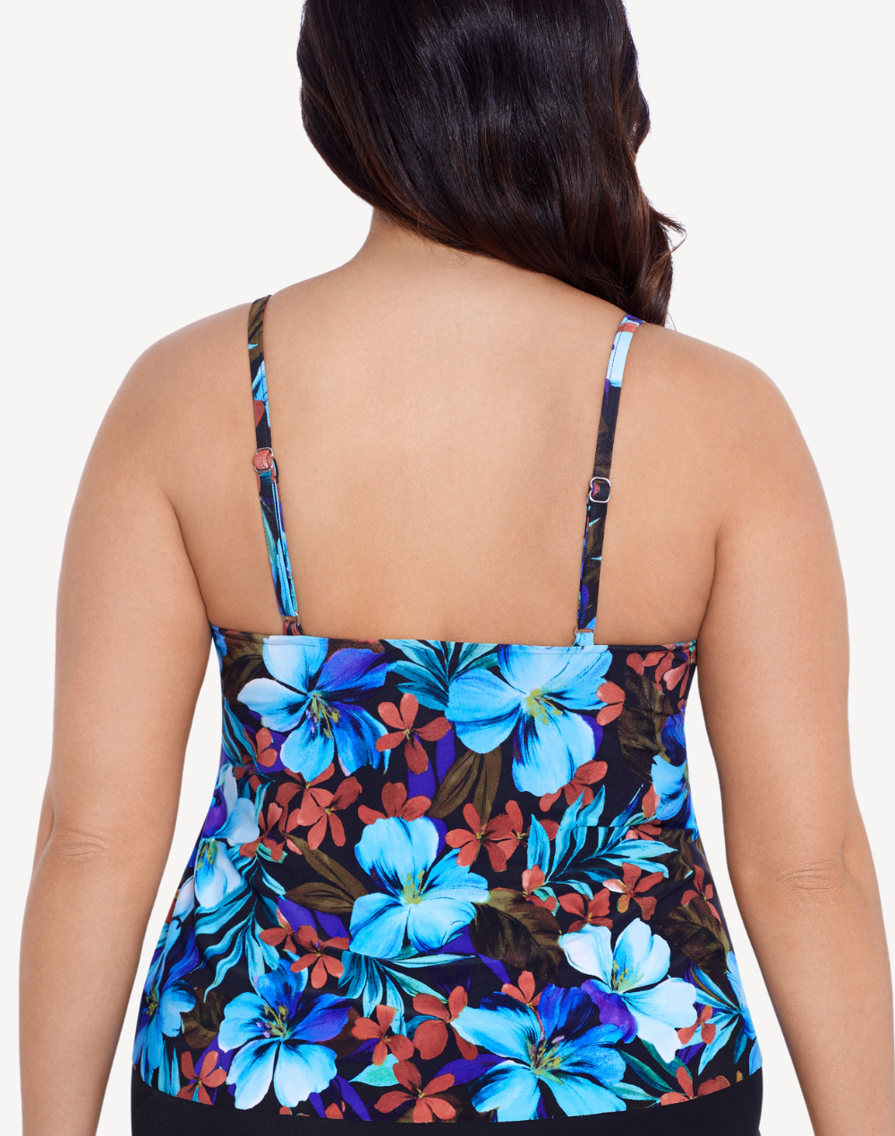Nocturnal Blooms Ronnie Tankini Top#color_nocturnal-black-multi