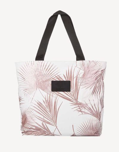 Day Palms Day Tripper Beach Bag#color_palms-rose-gold