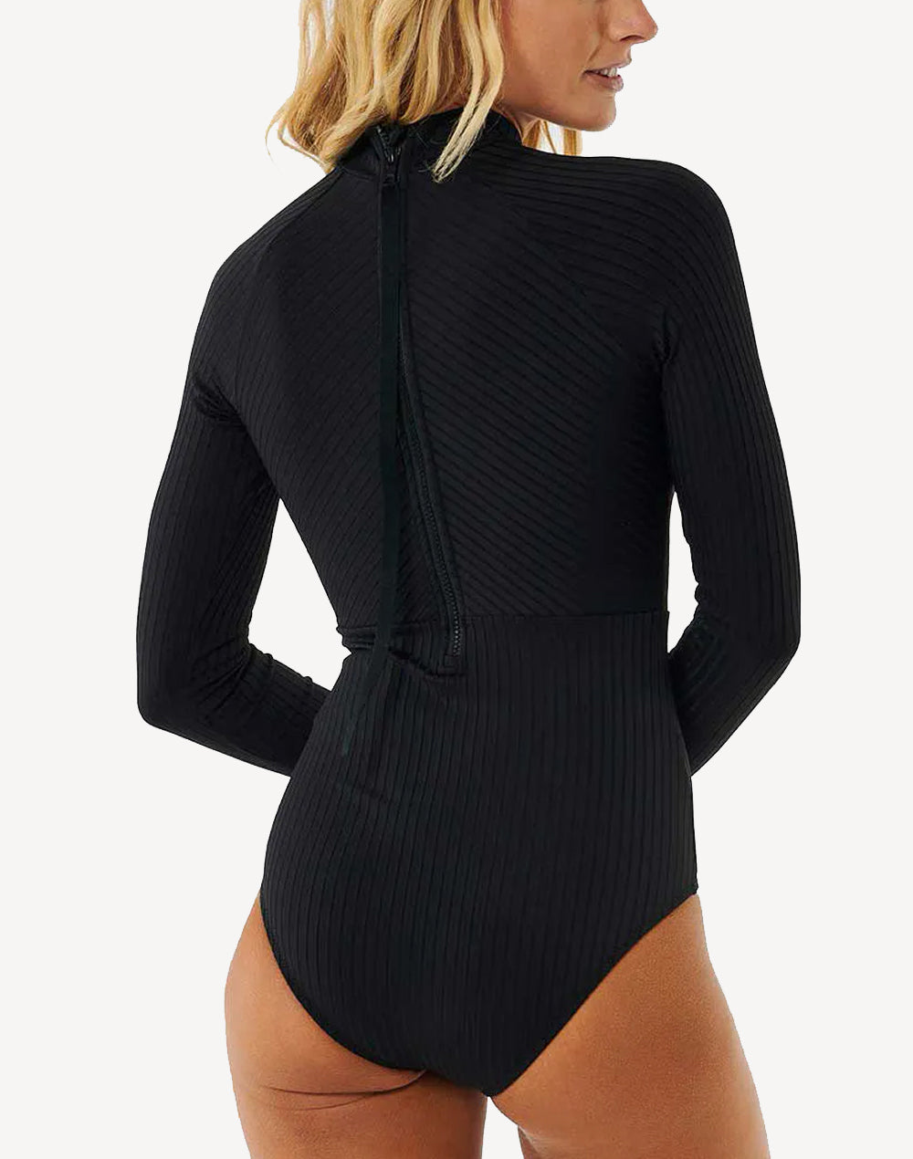 Premium Surf Long Sleeve Paddle Suit#color_black