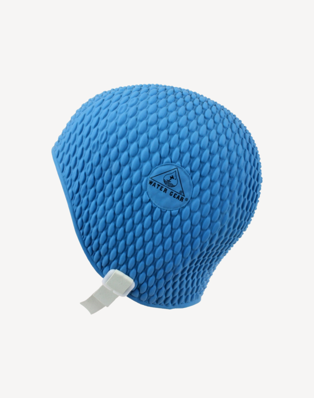 Bubble Swim Cap with Strap#color_blue