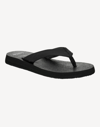 Women's Yoga Mat Sandal#color_black