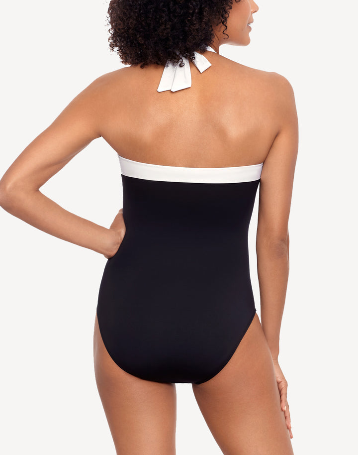 Bel Air Shirred Bandeau One Piece