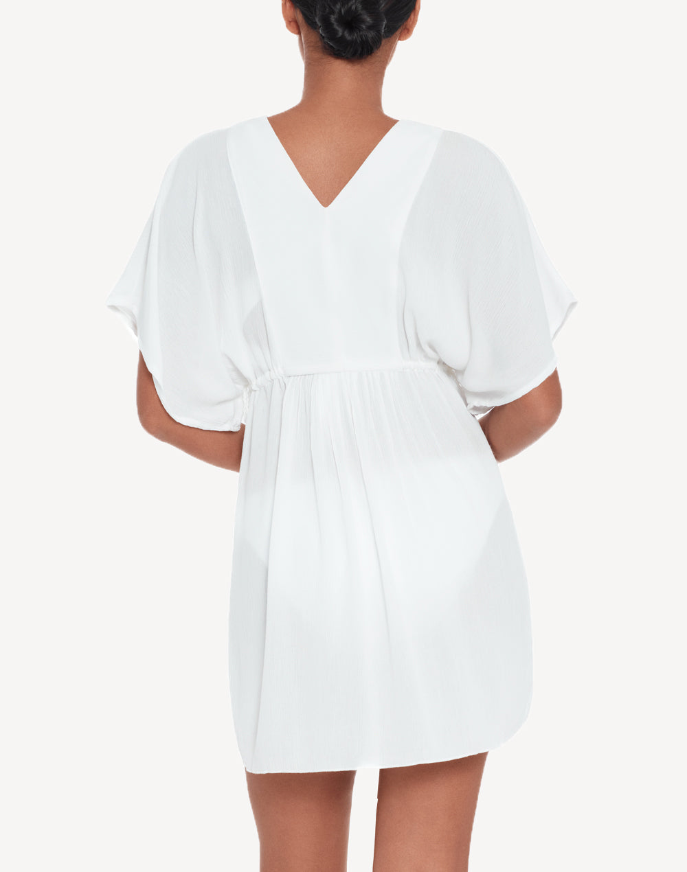 Crinkle Tunic Cover Up#color_white
