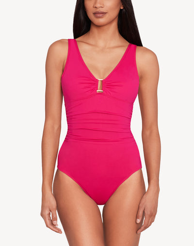 Beach Club Solids Ring Underwire One Piece#color_beach-club-orchid