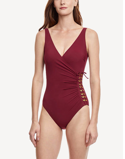Golden Touch Surplice One Piece#color_golden-touch-wine