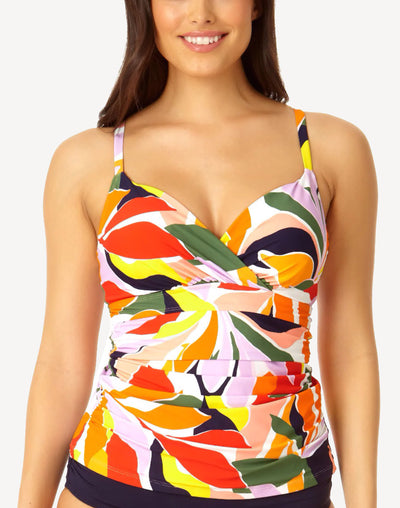 Palm Party Underwire Tankini Top#color_palm-party-multi