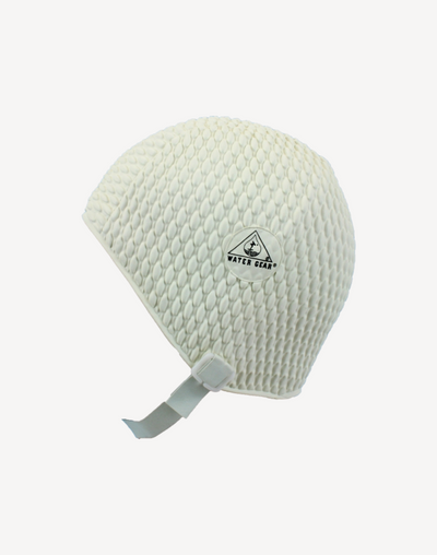 Bubble Swim Cap with Strap#color_white