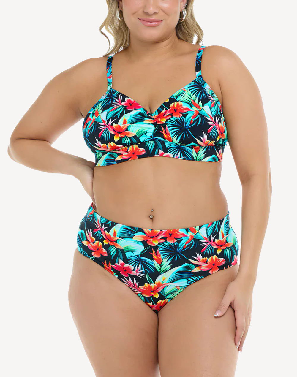 Colola High Tide Plus Size Bikini Bottom