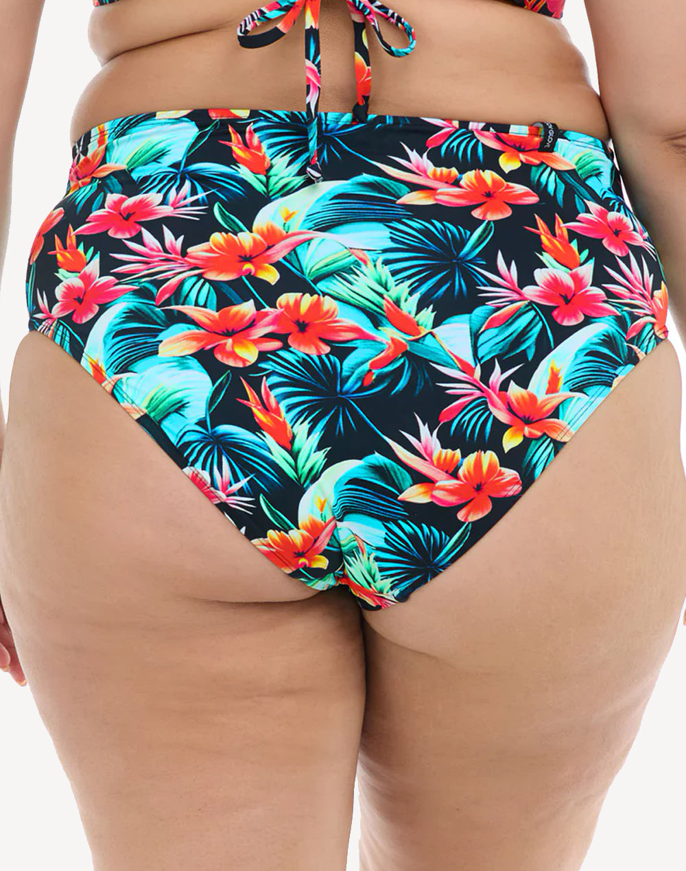 Colola High Tide Plus Size Bikini Bottom#color_colola-black-multi