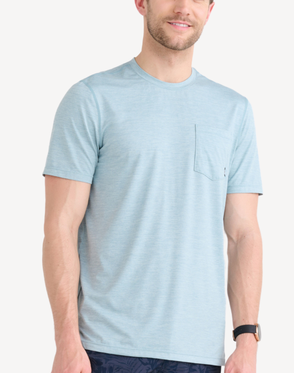 Droptemp All Day Cooling Pocket T-Shirt#color_droptemp-aqua-heather