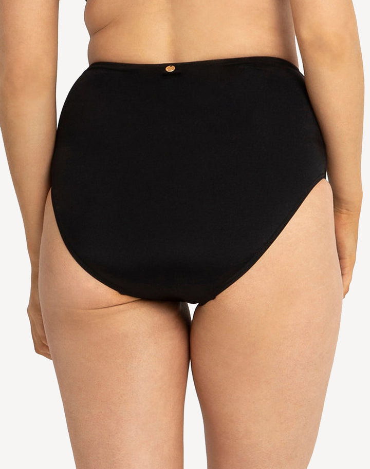 Basix Gathered High Waist Bikini Bottom