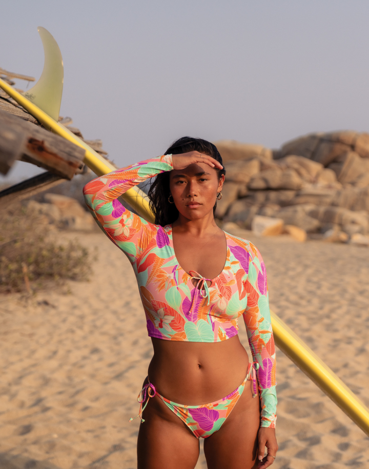 Flora Tiki Bikini Bottom