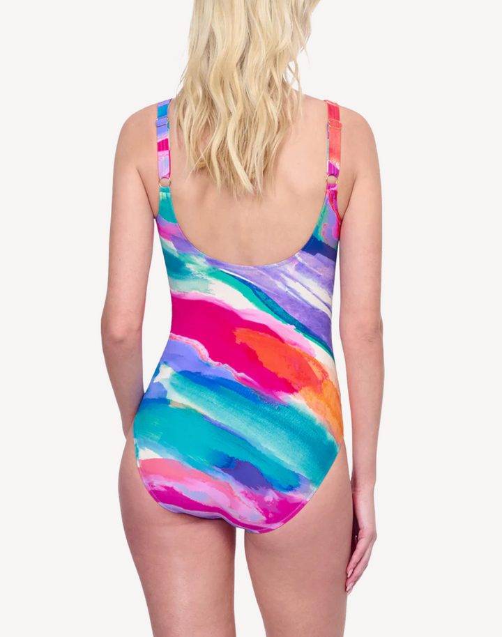 Palma Mallorca Square Neck One Piece Swimsuit