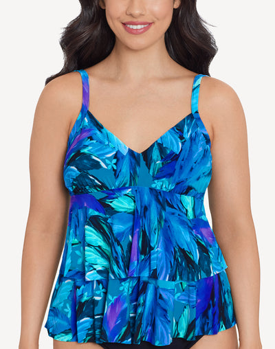 Swaying Tropic Rylee Tankini Top#color_swaying-blue-multi