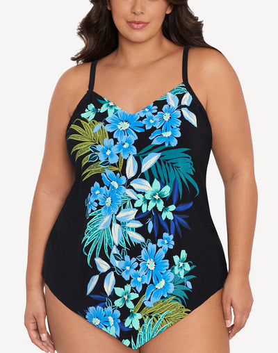 17 Flattering V-Neck Tummy-Control Swimsuits — Shop Now