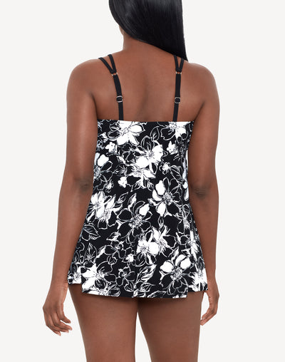 Summer Breeze Tracey Swimdress#color_summer-black-white