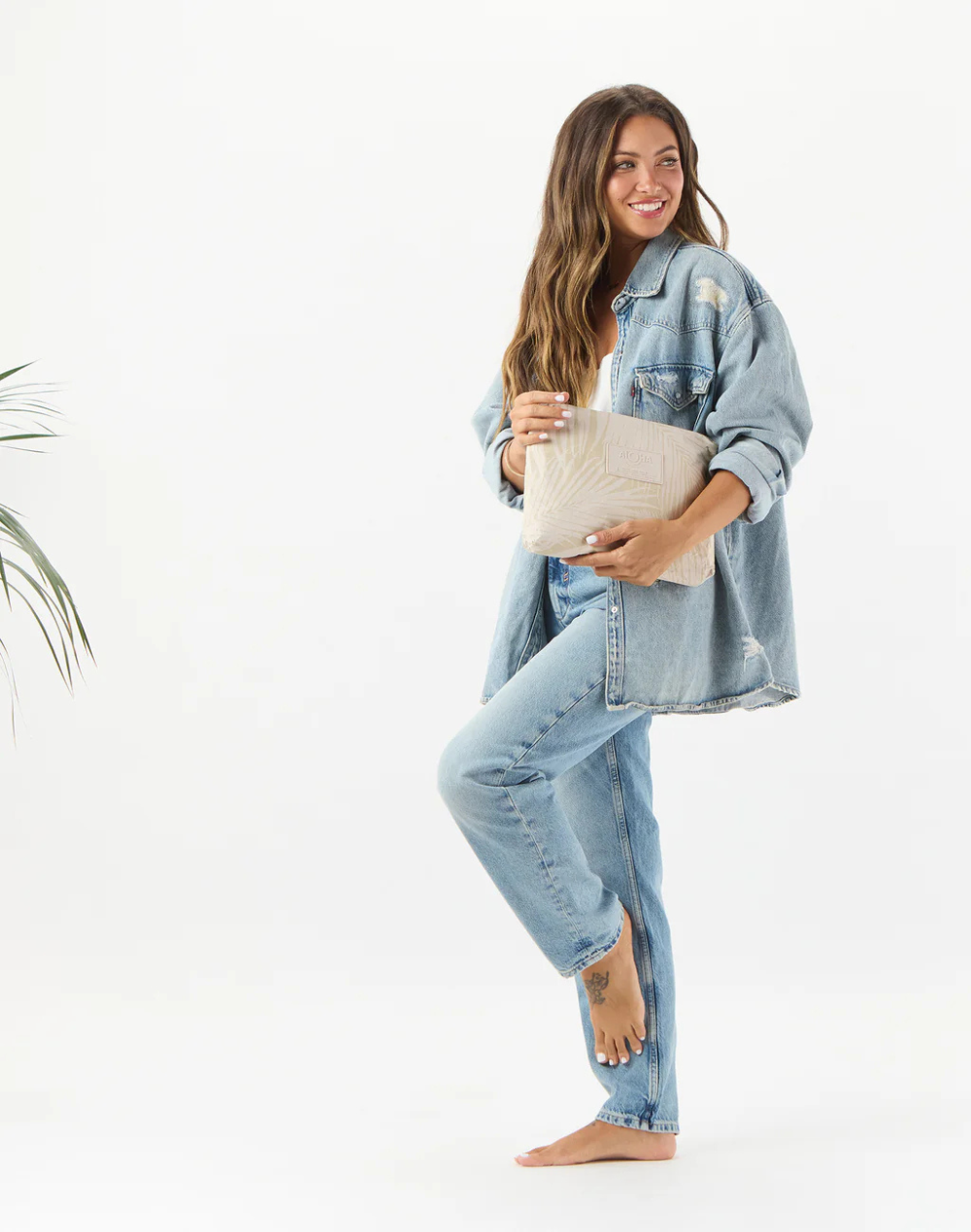 Areca Mid Pouch#color_areca-latte-sandstone