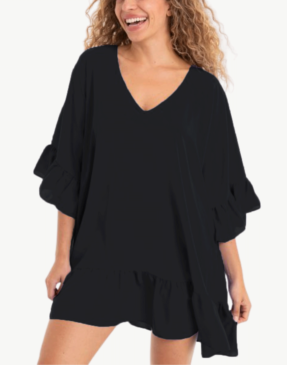 Akalani Tunic Cover Up#color_black