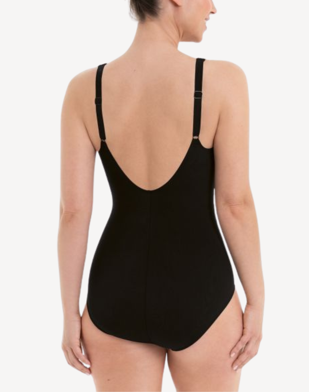 Geometric Tile Alva Mastectomy One Piece Swimsuit#color_geometric-black