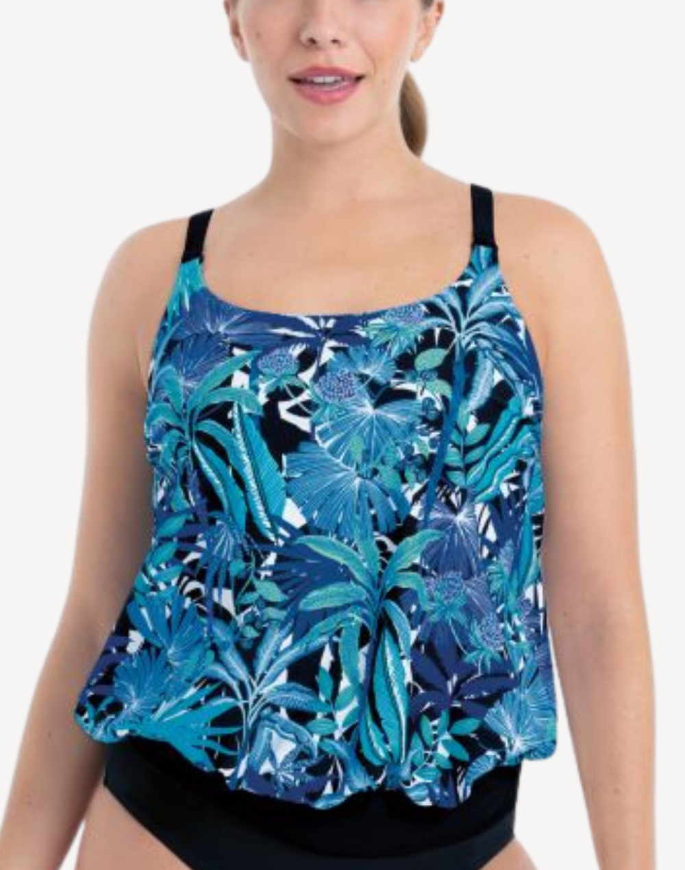 Palm Tree Giorna Mastectomy Tankini Top