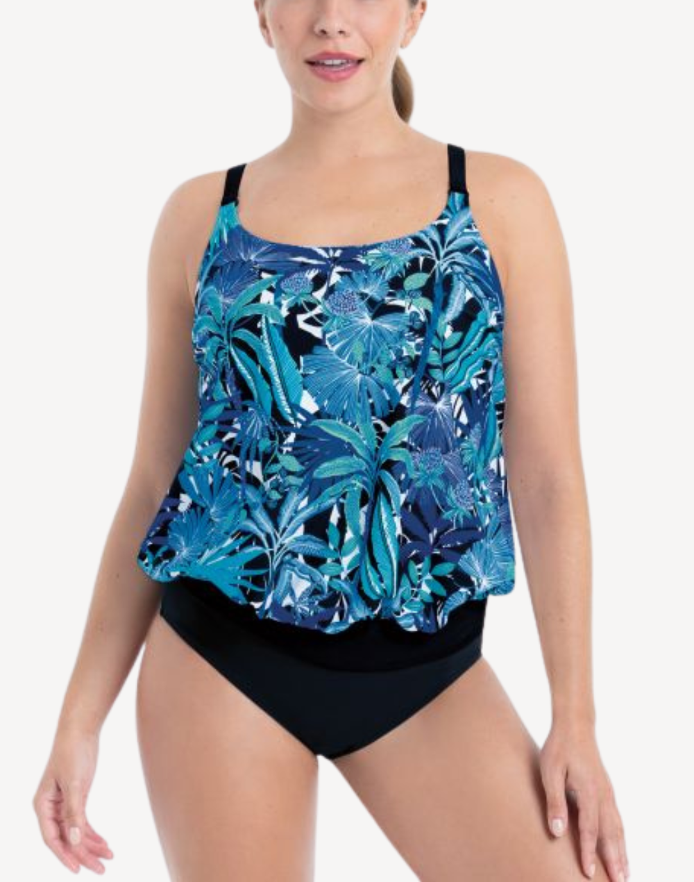 Palm Tree Giorna Mastectomy Tankini Top