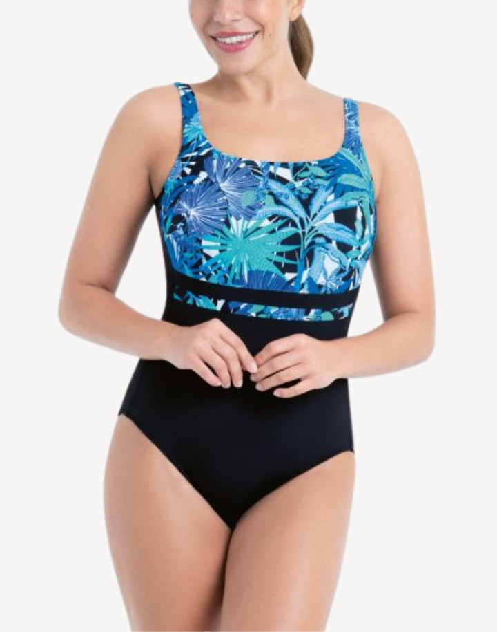 Palm Tree Melilla D Cup Mastectomy One Piece Swimsuit