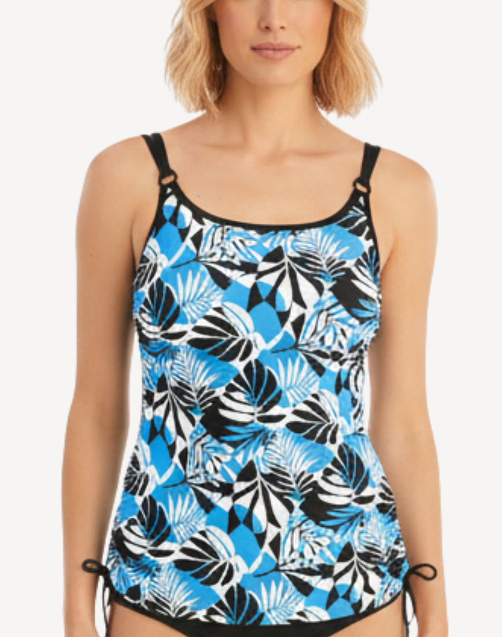Two Tone Alassio Mastectomy Tankini Top