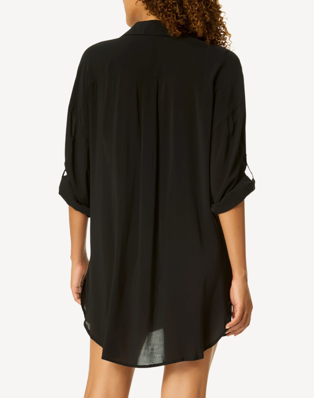 Boyfriend Button Down Cover Up