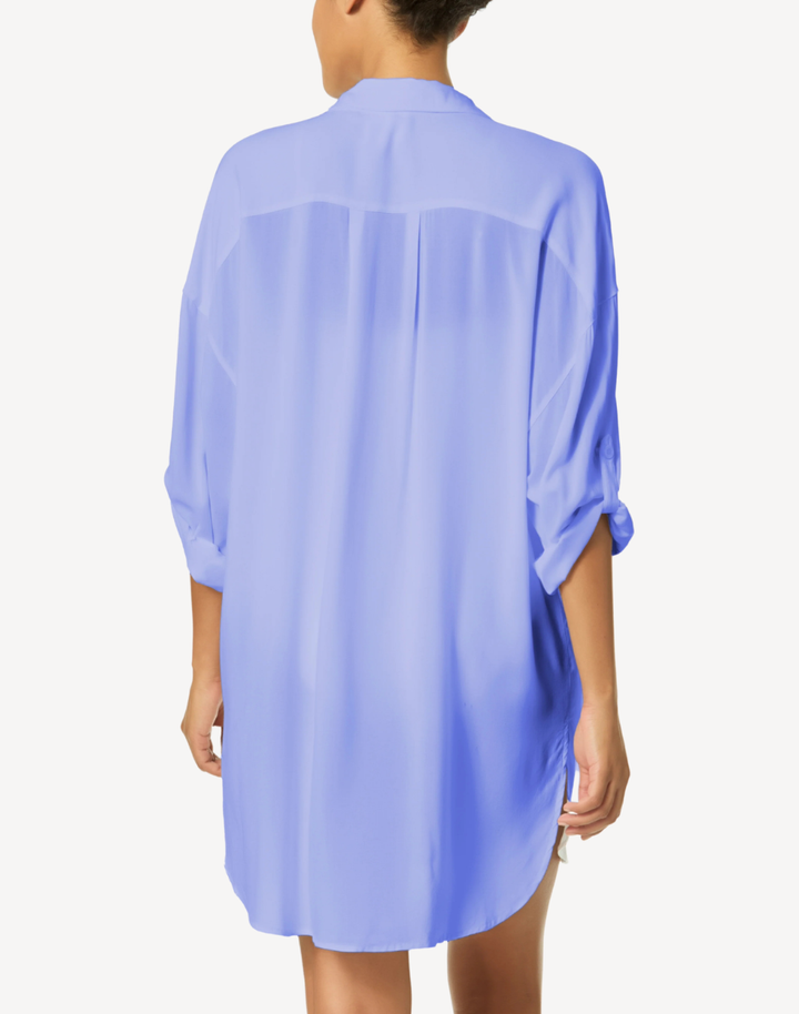 Live In Colour Button Down Shirt Cover Up