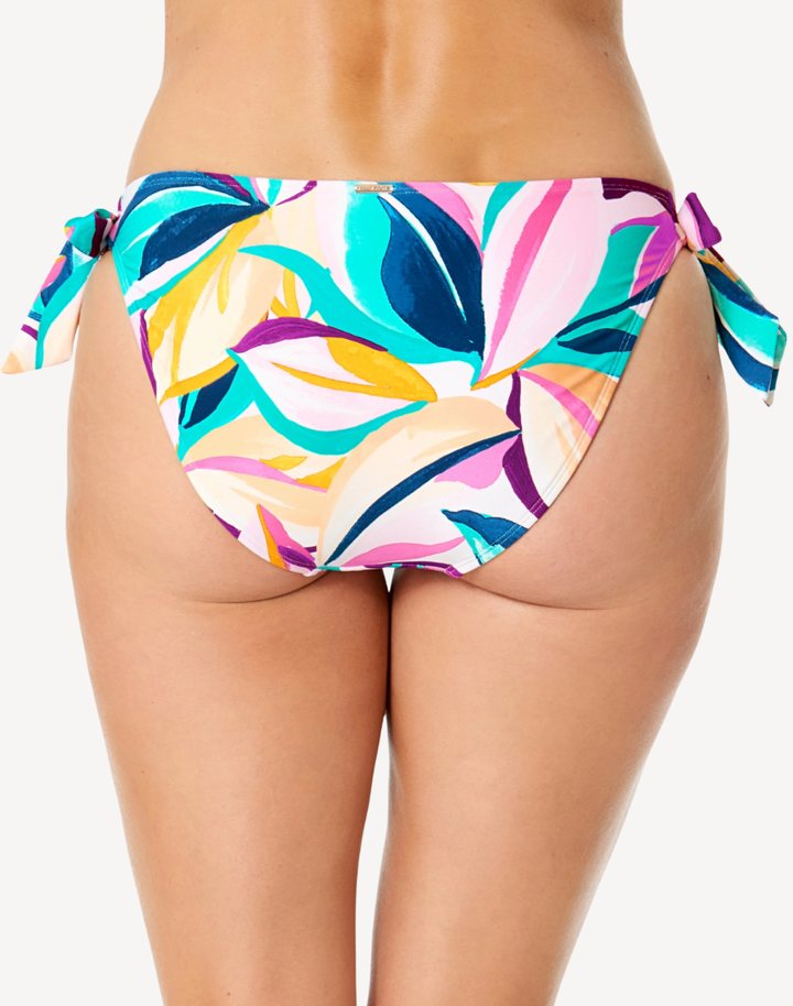 Mexican Riviera Breanded Metal Tab Tie Side Bikini Bottom