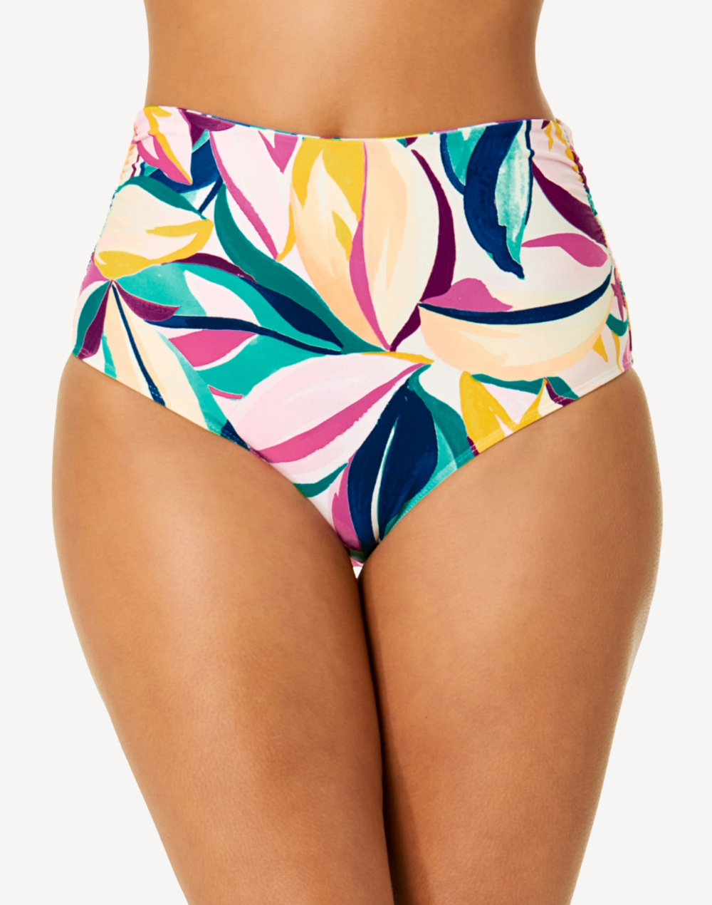 Mexican Riviera Convertible Shirred Bikini Bottom