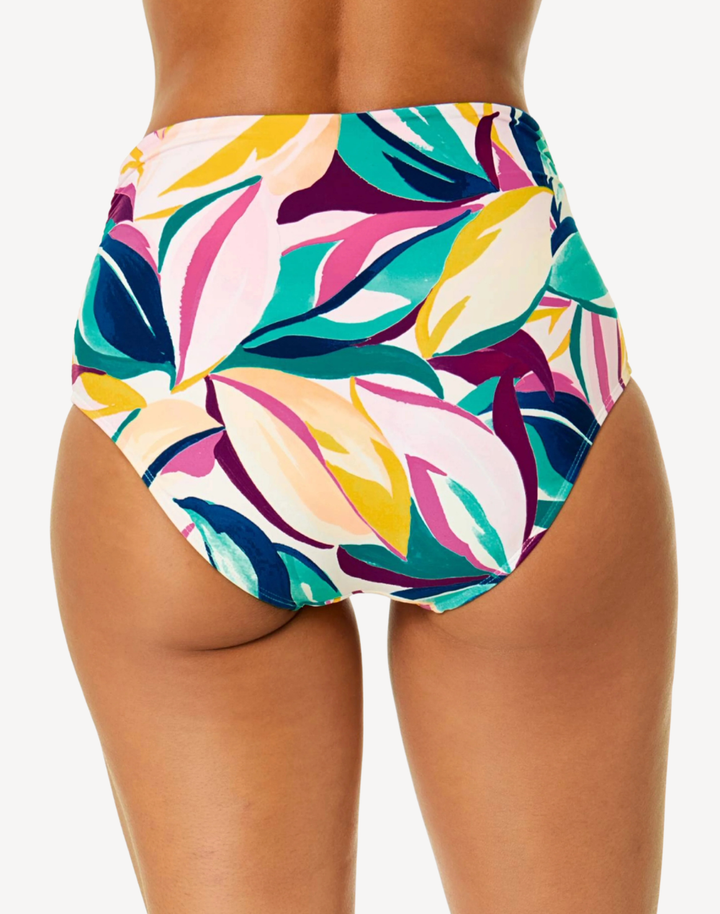Mexican Riviera Convertible Shirred Bikini Bottom