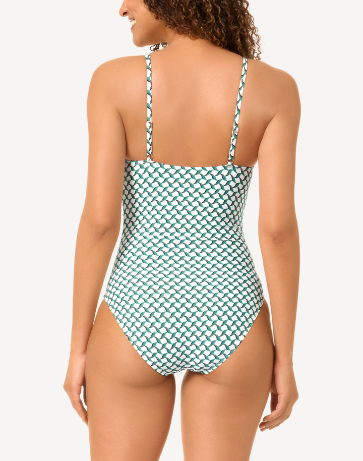 Neo Geo Ring Lingerie One Piece Swimsuit