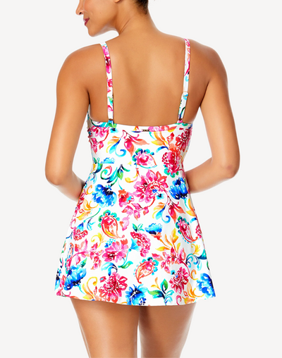 Watercolour Paisley Classic Swimdress