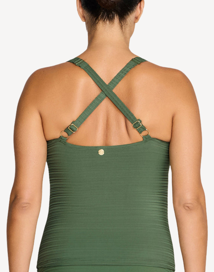 Aria Botticelli Plus Size Tankini Top