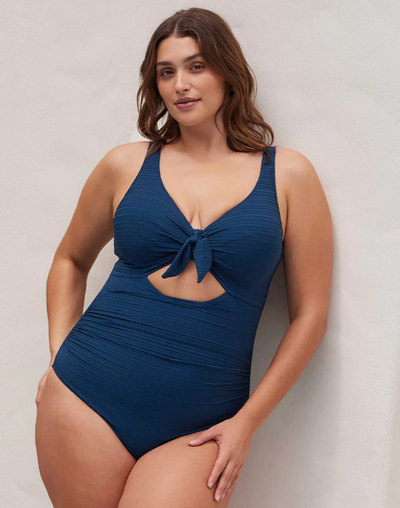 Aria Navy Cezanne Plus Size One Piece Swimsuit#color_aria-navy