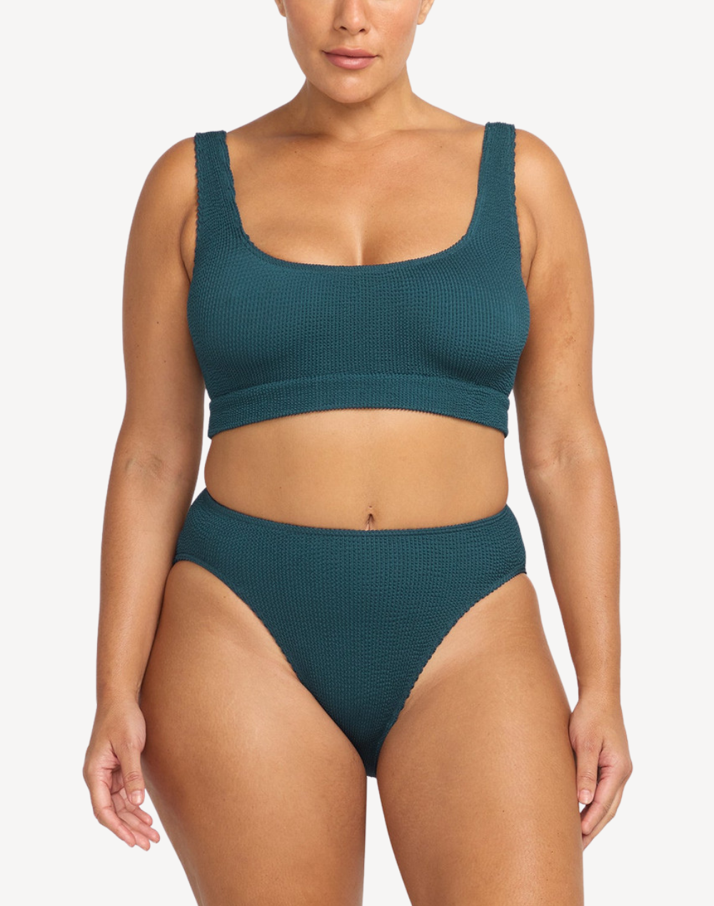 Arte Plus Size Kahlo Bikini Set#color_arte-sea-green