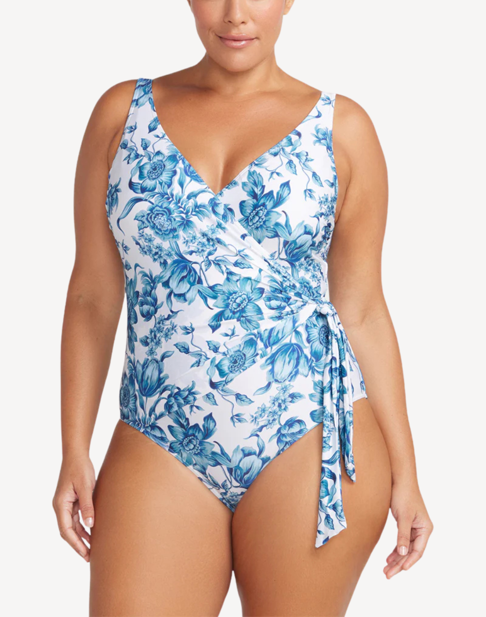 Bois De Croix Hayes Plus Size One Piece Swimsuit#color_bois-de-croix-blue