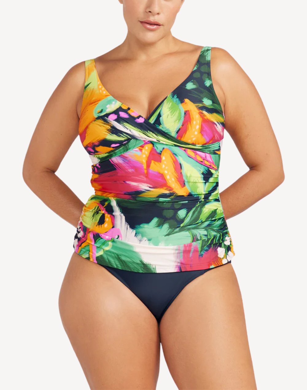 Chelona Delacroix Plus Size Tankini Top