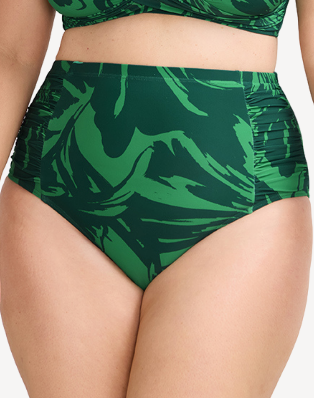 Les Fauves Boticelli High Waist Bikini Bottom#color_les-fauves-green