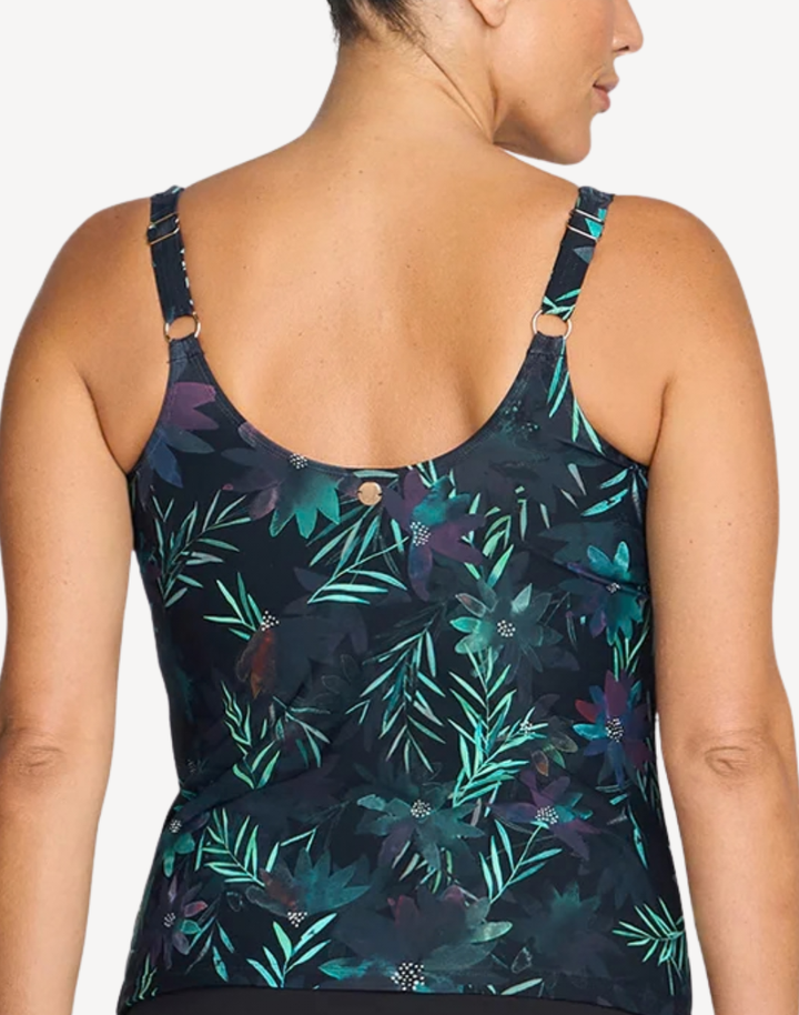 Lunafleur Delacroix Cross Over Plus Size Tankini Top