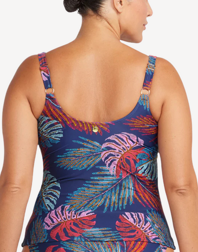 Nu Ornar Delacroix Plus Size Tankini Top#color_nur-ornar-navy