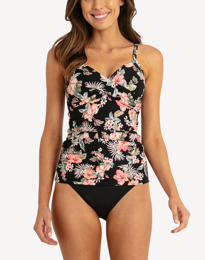 Chile Twist Front Tankini Top#color_chile-black