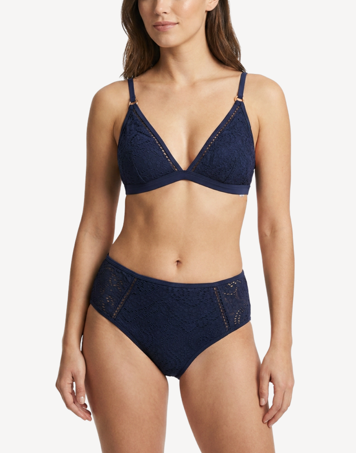 Infinity Lace Long Line Bikini Top