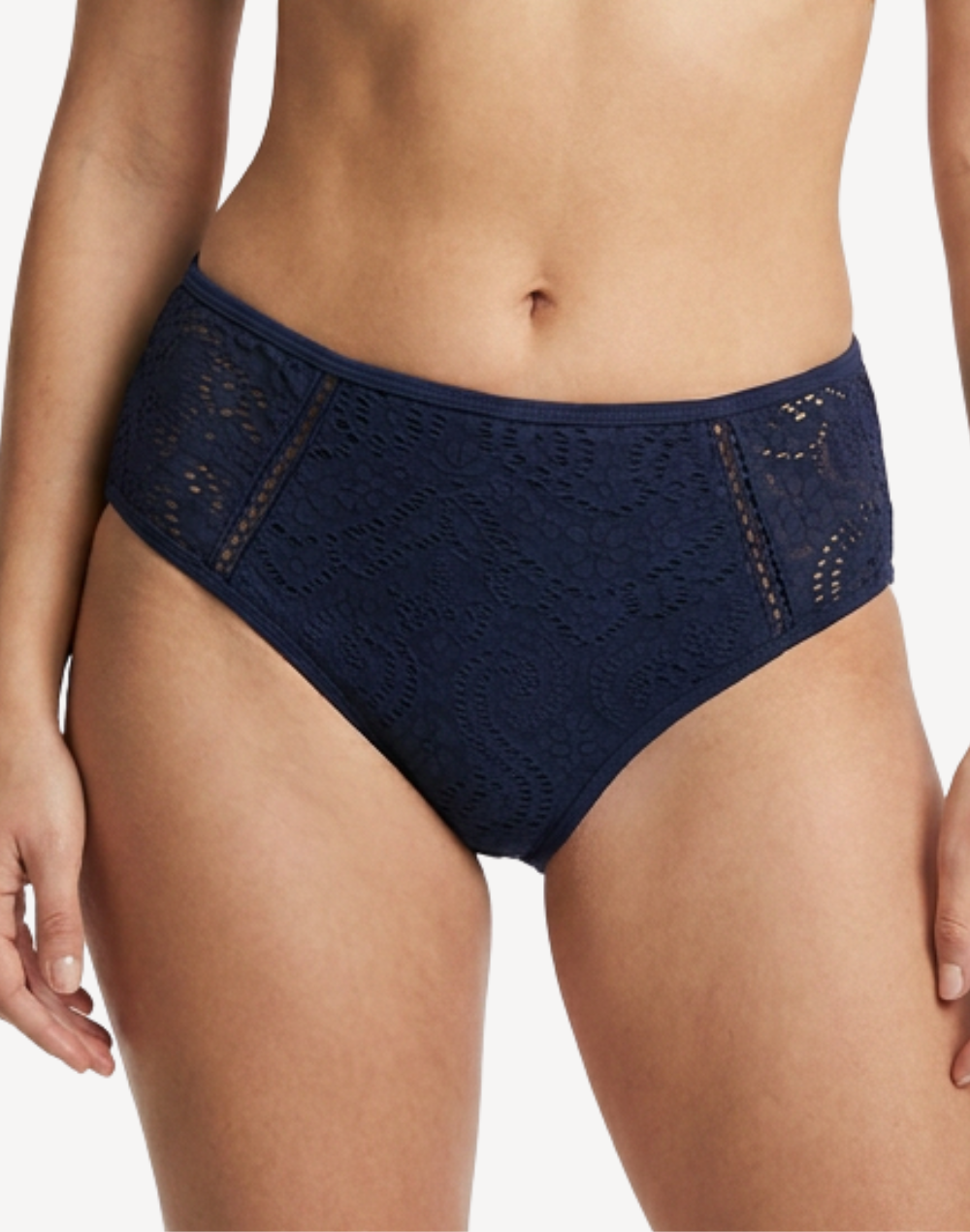 Infinity Lace Mid Rise Bikini Bottom