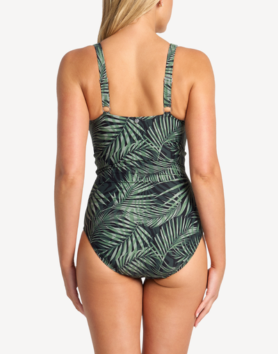 Lombok DD/E Twist Ruched One Piece Swimsuit#color_lombok-black